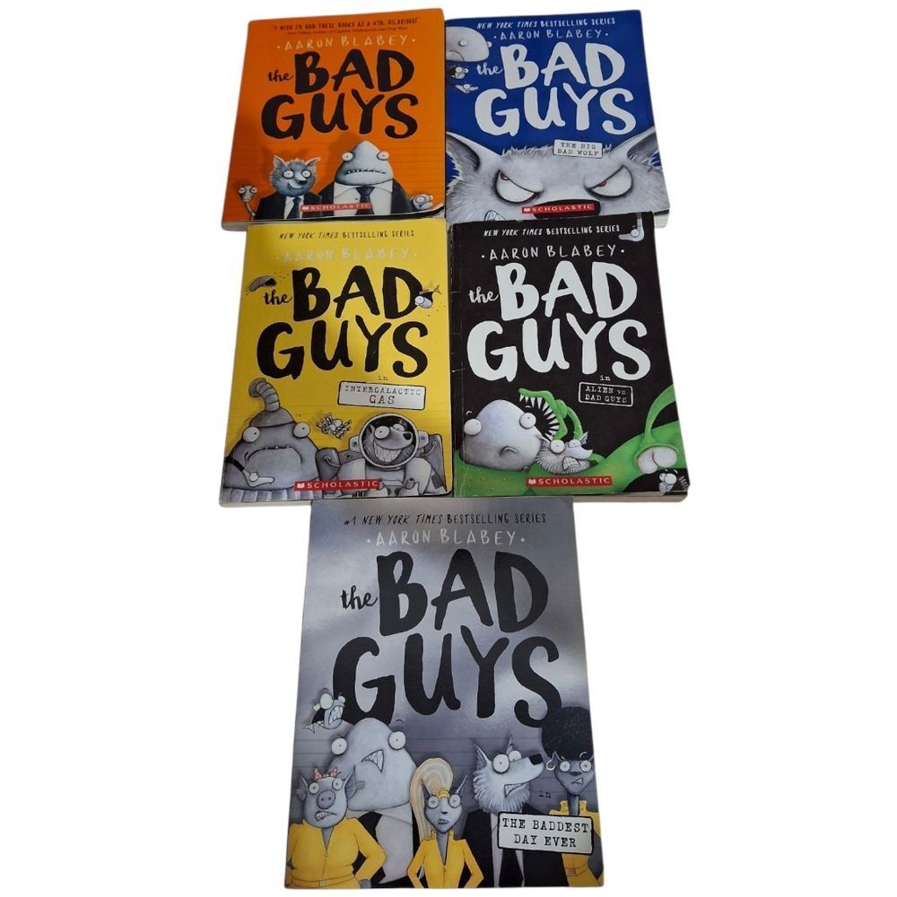 The Bad Guys Kids Paperback Books Bundle Of 5